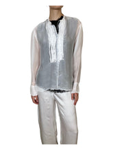 Load image into Gallery viewer, Tuxedo Silk Chiffon Shirt 3-194CH
